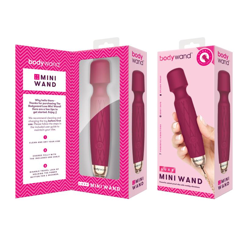Bodywand - Luxe Mini Usb Wand Vibrator Pink 1