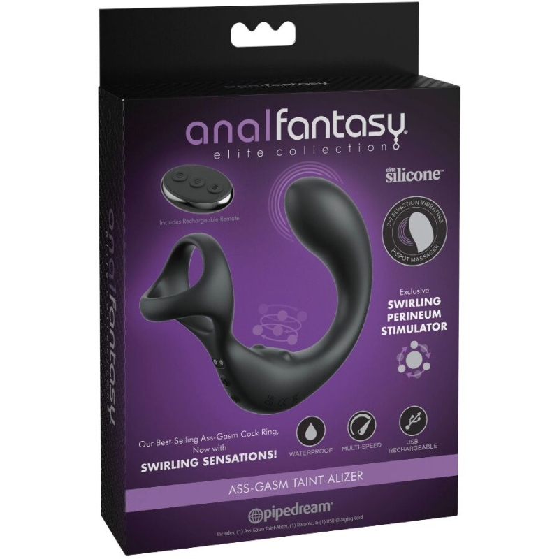 Anal fantasy elite collection - vibrating anal massager with remote control 4