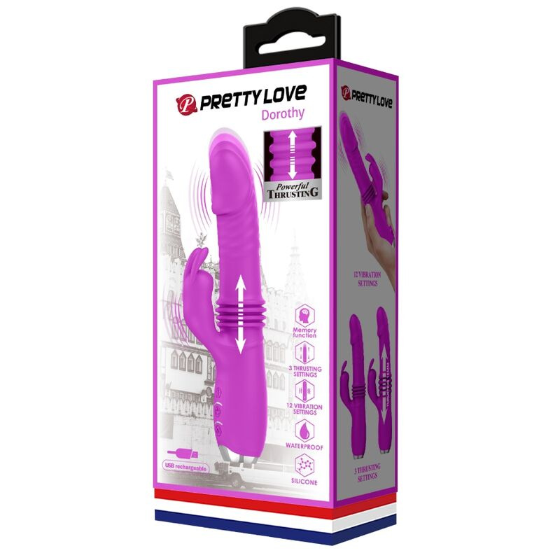 Pretty love - dorothy purple rechargeable rabbit vibrator 11