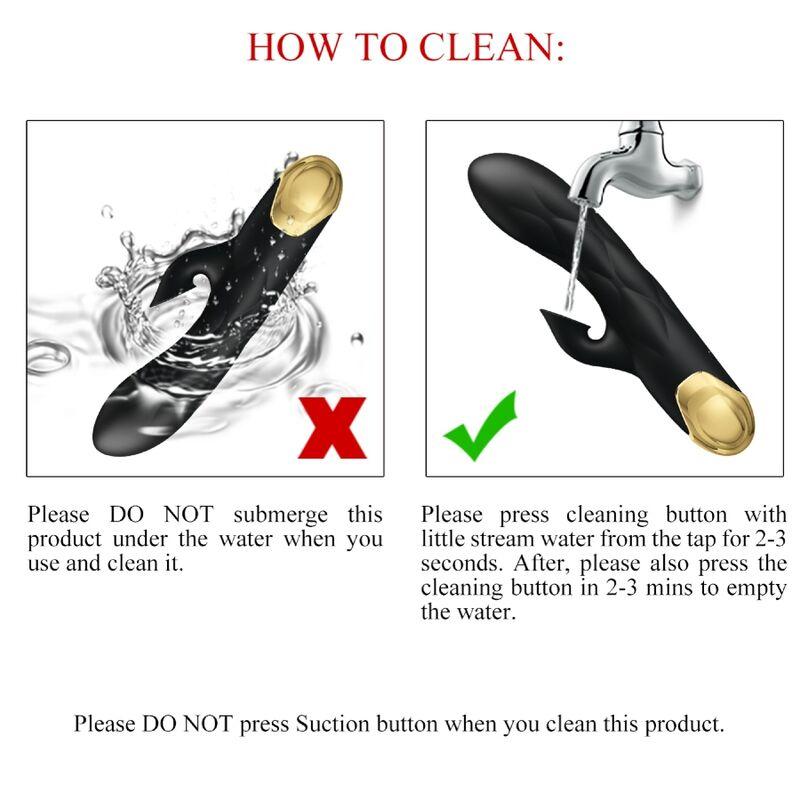 Pretty Love - Black Rechargeable Gold Plated Luxury Vibrator 5