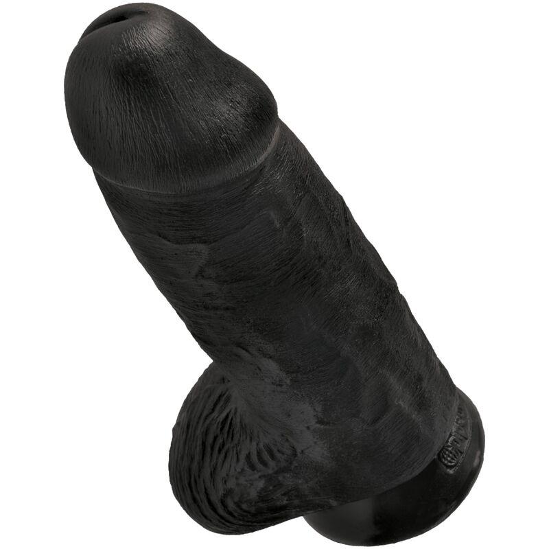 King Cock - Chubby Realistic Penis 23 Cm Black 2