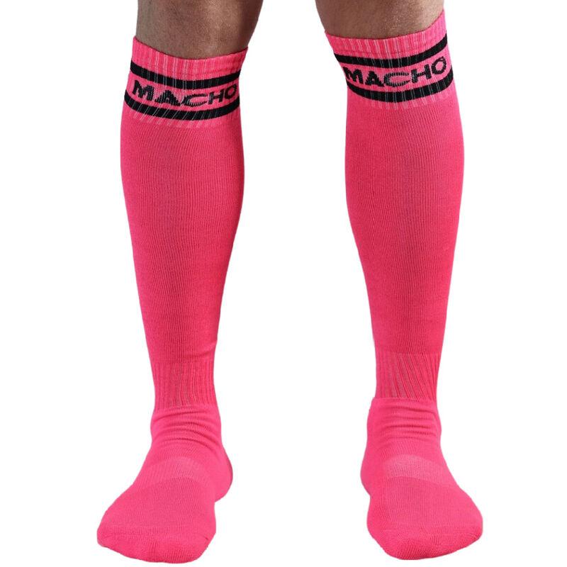 Macho Male Long Socks One Size - Pink