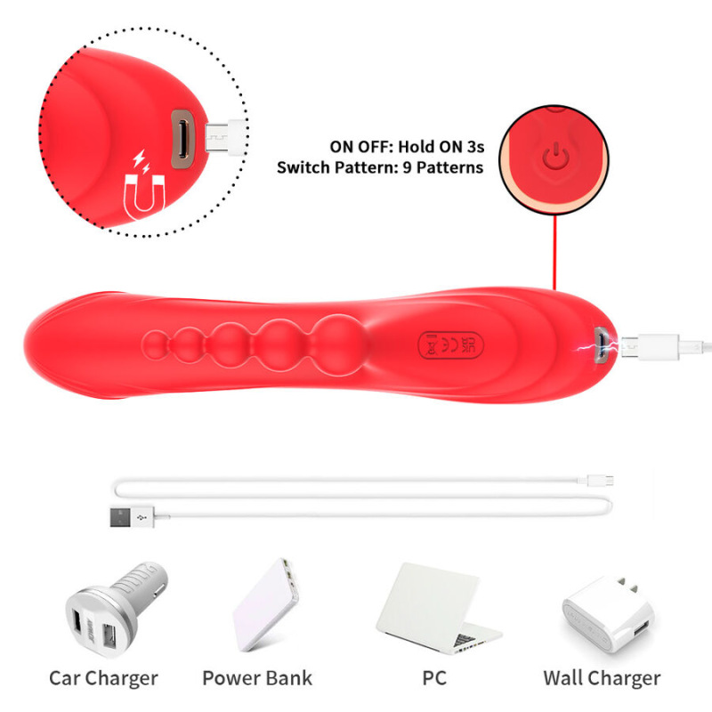 Armony - g-spot and clitoris stimulator vibrator red 8