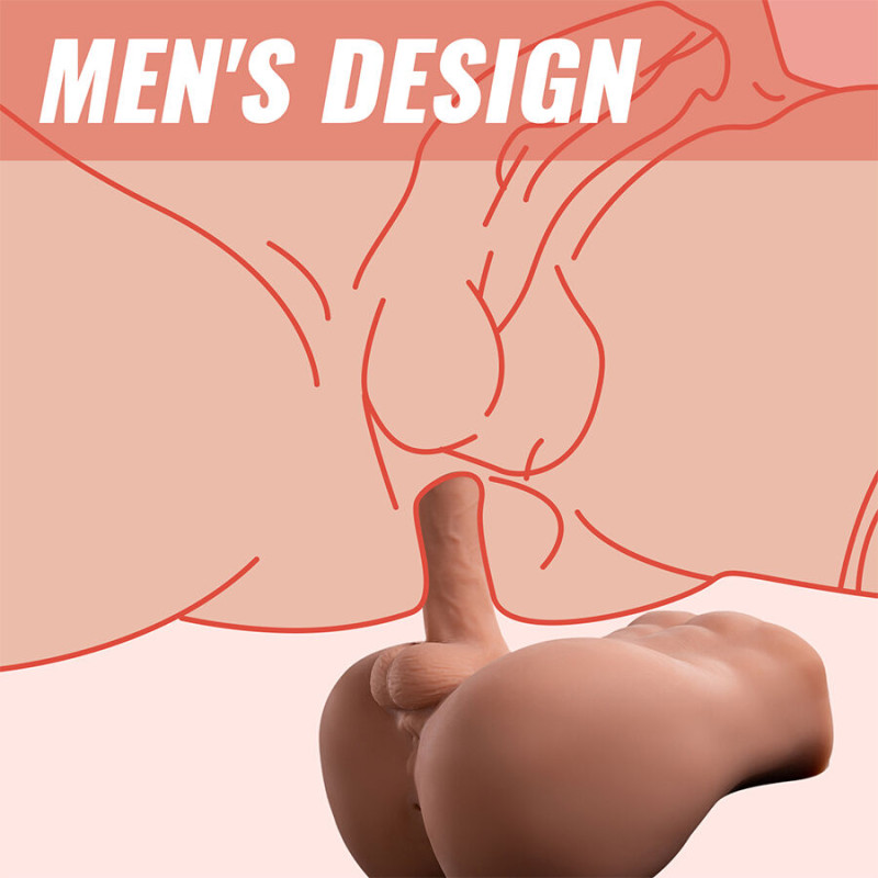 Xise - bertlett dildo ass realistic dildo and anus masturbator front position with thrusting 18 cm 5
