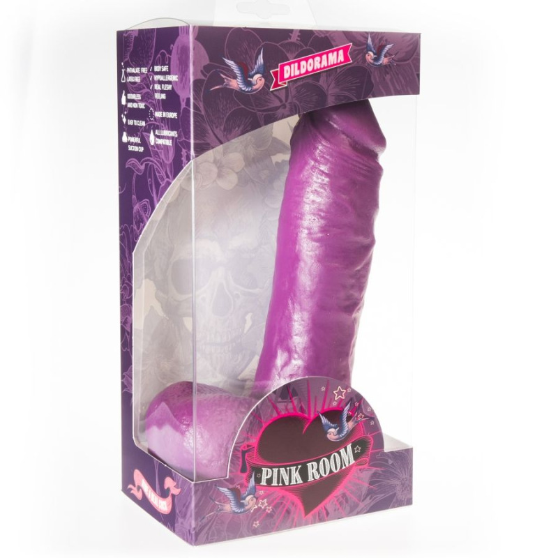 Pink room - anton realistic dildo purple 21.5 cm 1