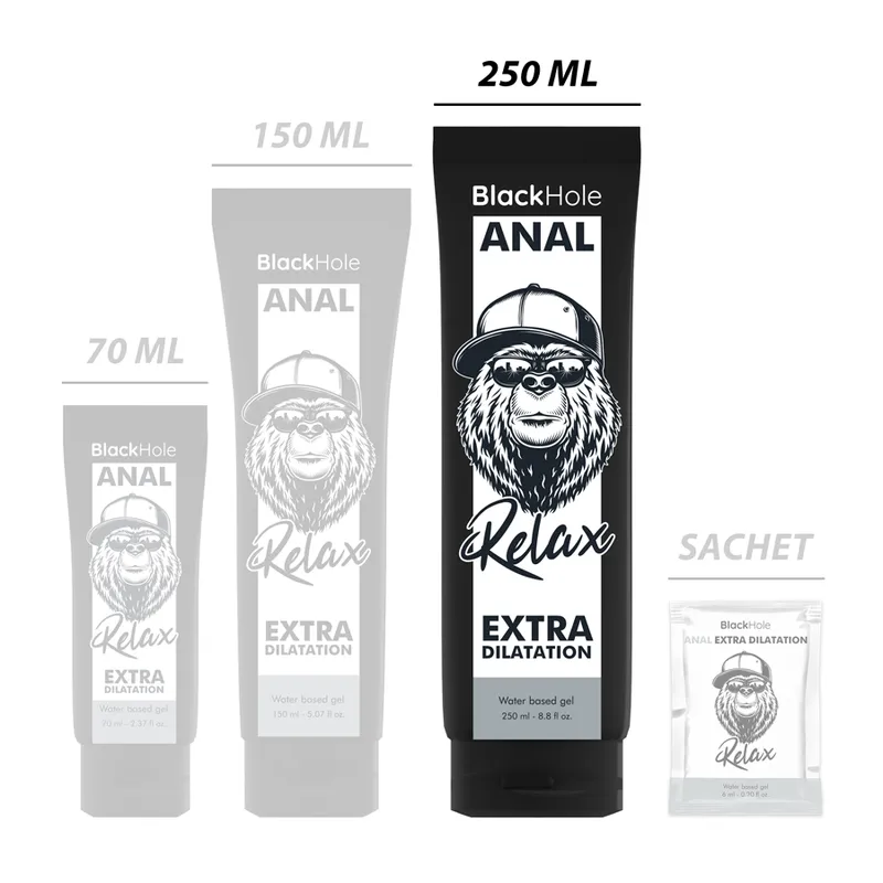 Black Hole Water Base Gel Anal Dilatation 250 Ml - Análny Lubrikant 1
