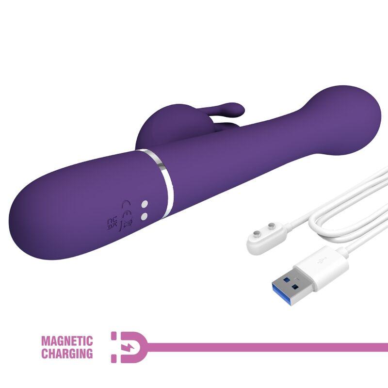 Pretty Love - Dejon Rabbit Vibrator 3 In 1 Multifunction Purple 9