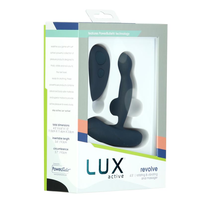 Lux Active - Revolve Rotating And Vibrating Massager Blue