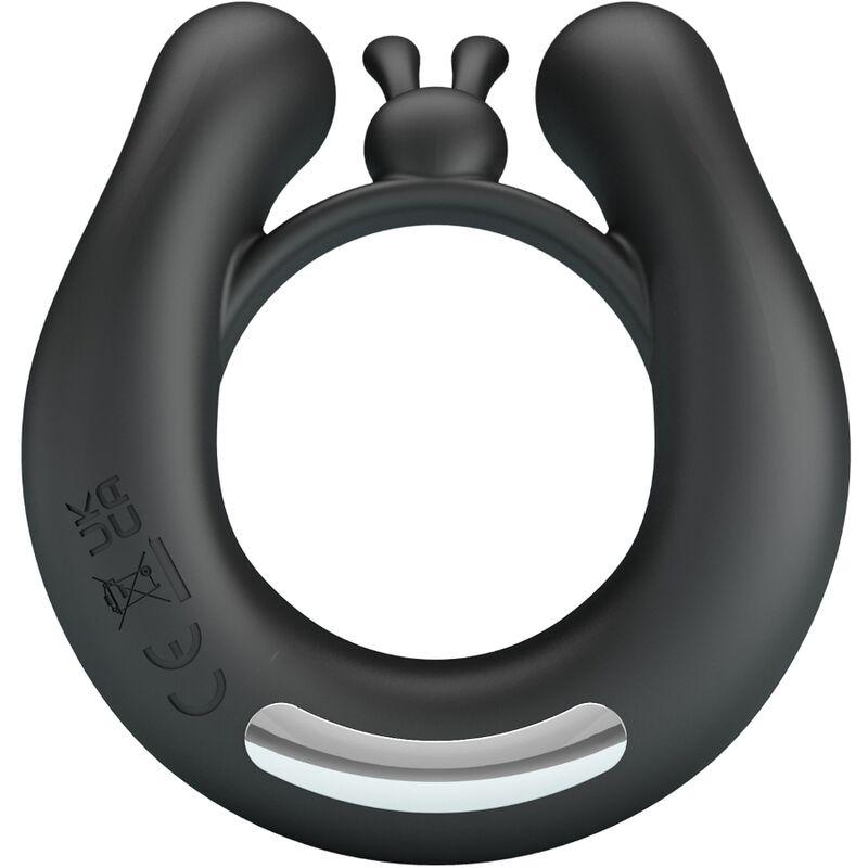 Pretty love - dahlia vibrating ring + clitoris stimulator 12 vibrations black 1