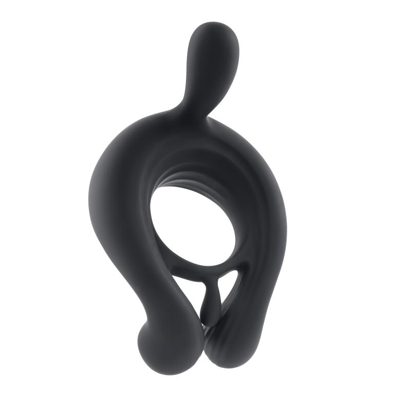 Playboy Pleasure - Triple Play Cockring Black 12