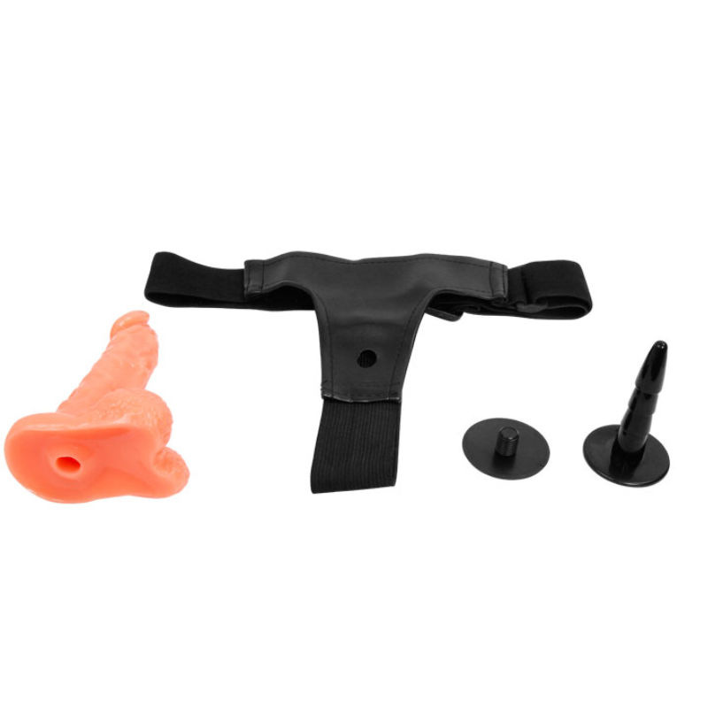 Baile - harness with realistic penis and ultra passionate adjustable panties 15.5 cm 4