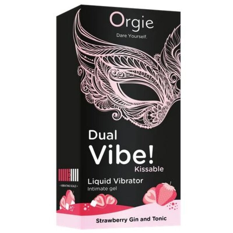 Orgie - dual vibe! strawberry gin and tonic kissable liquid vibrator 15 ml 1