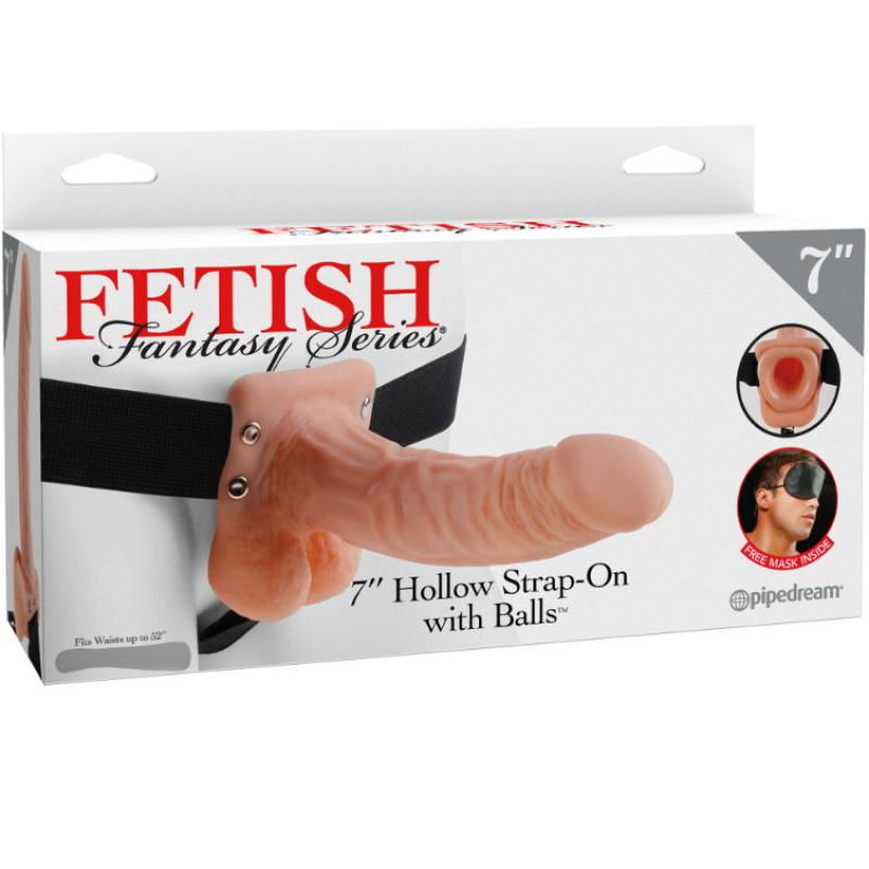 Fetish Fantasy Series 7" Hollow Strap-On With Balls 17.8cm - Pripánaci Prenis S Popruhom 1