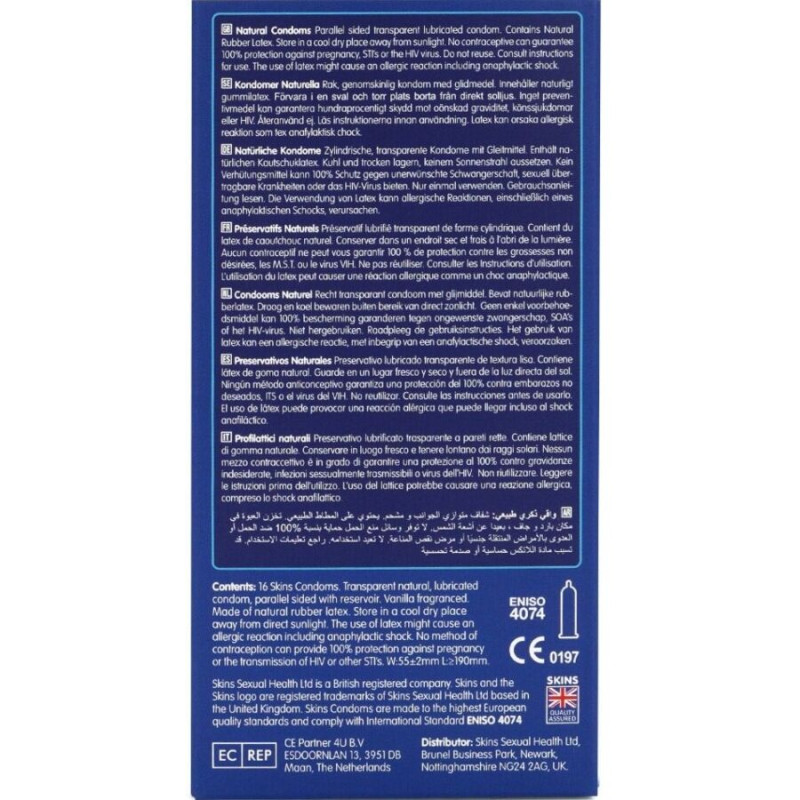 Skins - natural premium condoms pack 16 3
