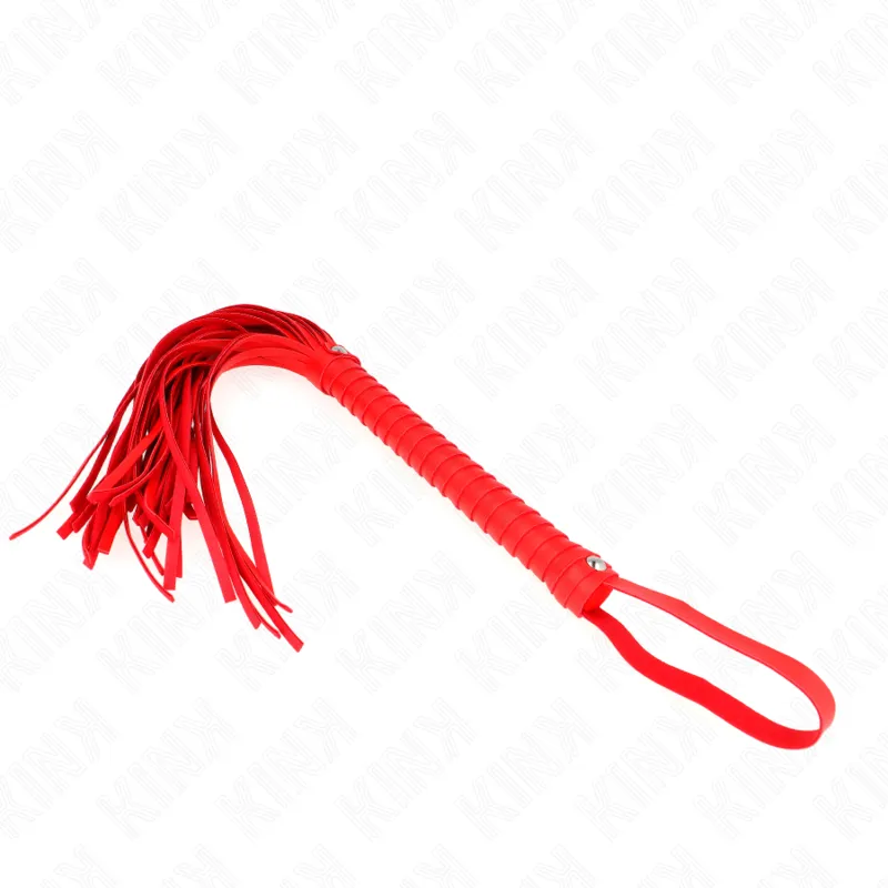 Kink - Whip With Red Textured Handle 48.5 Cm