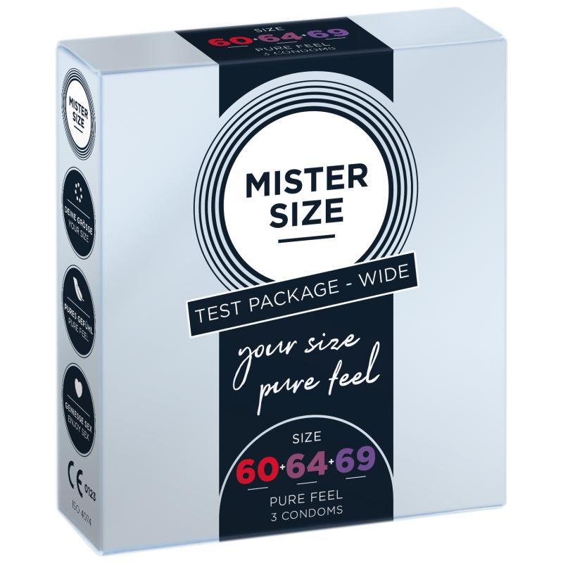 Mister Size - Test Box Condom Size 60-64-69 (Xl/Xxl/Xxxl) 3 Condoms 3