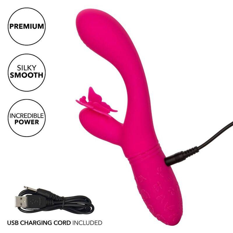 California Exotics Butterfly Kiss Flutter Pink 3