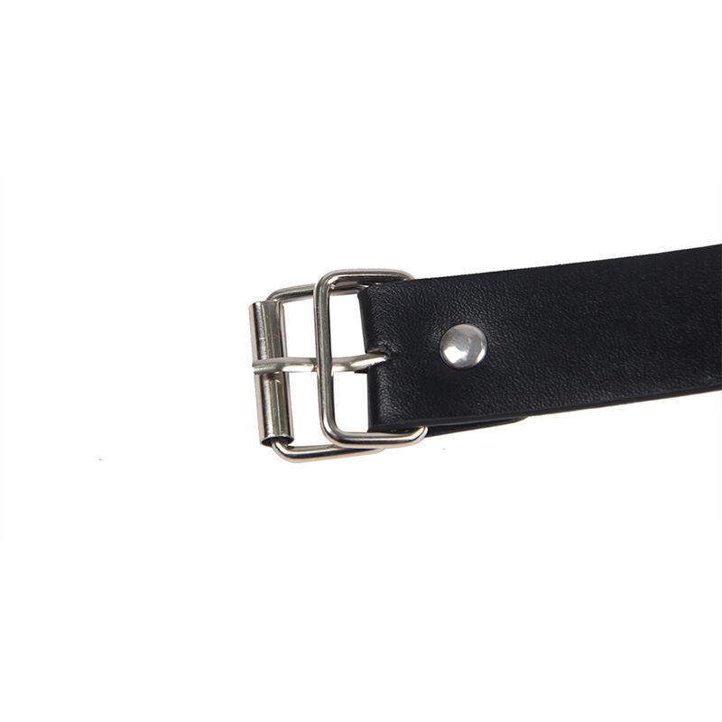 Subblime - 953720 bondage leather strap breast clamps black one size