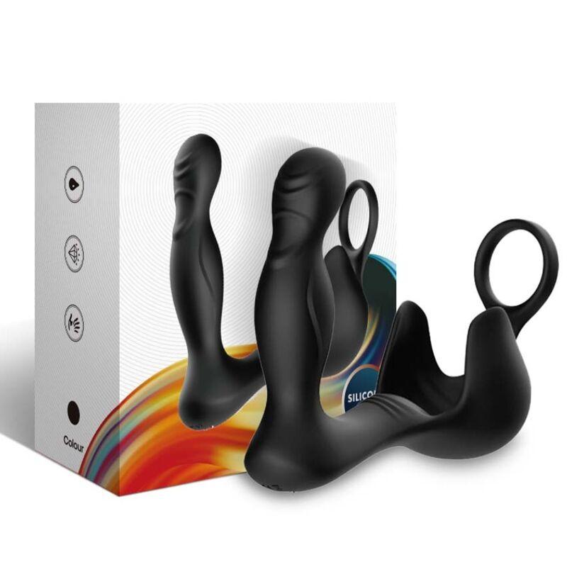 Armony - Surround Vibrator Anal & Stimulator Testiculos & Ring Remote Control Black