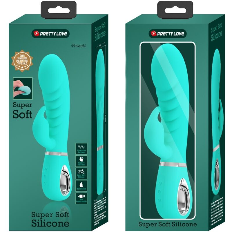 Pretty love - prescott multifunction g-spot vibrator aqua green 8