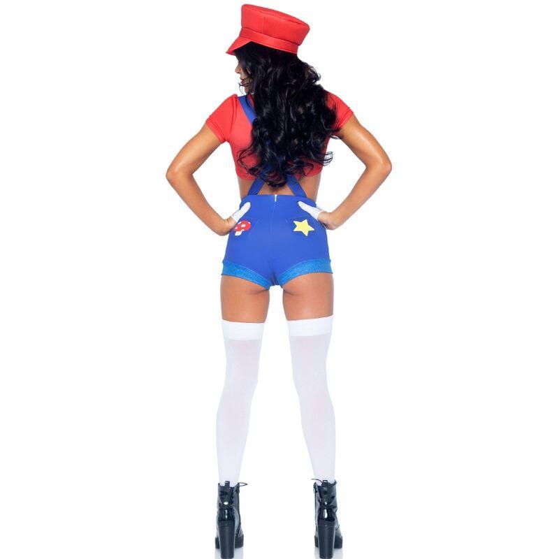 Leg avenue - sexy costume mario bros red/blue s 2