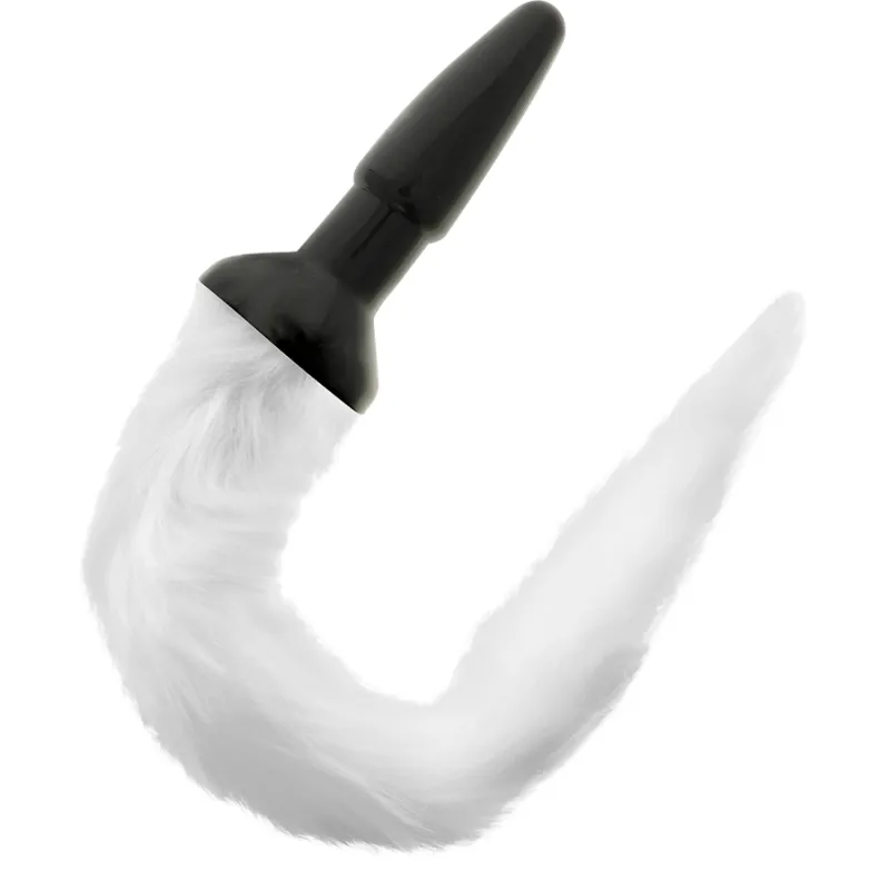 Darkness Tail Butt Silicone Plug White - Análny Kolík, Chvost 1