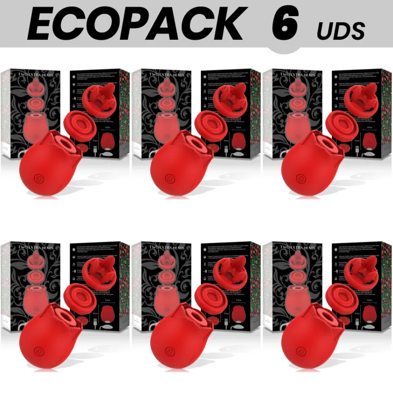 Ecopack 6 Uds - Mia Clitoral Stimulator Two Heads 3 In 1 Luxury Edition