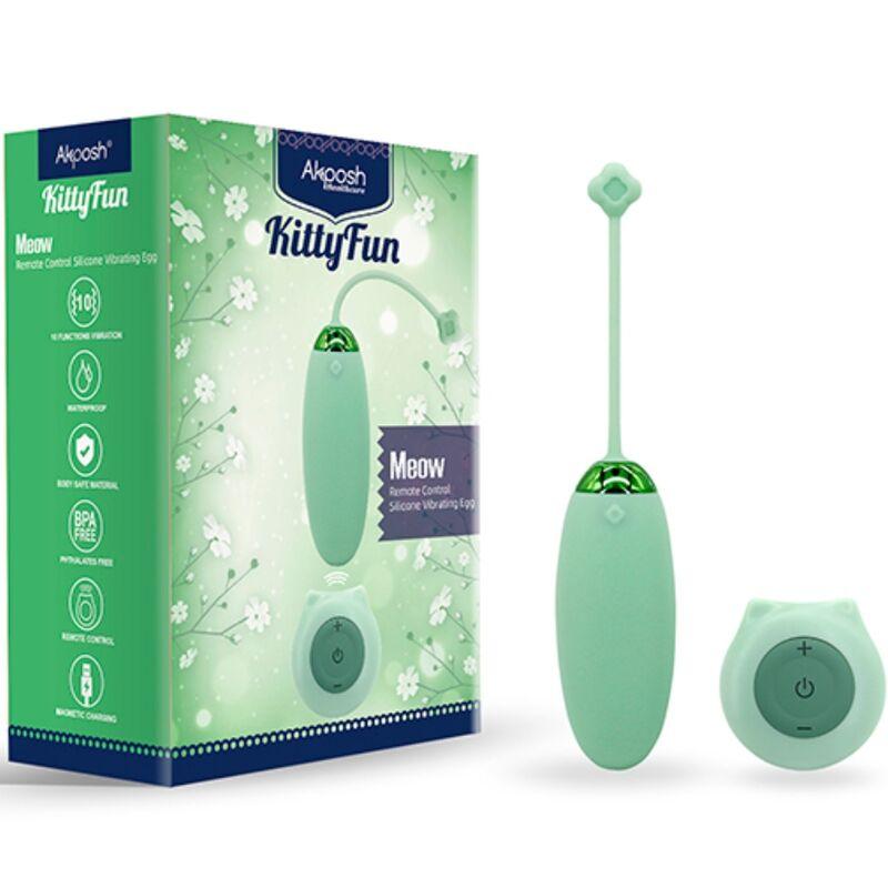 Armony - kitty fun egg vibrator remote control 10 vibrations green 4