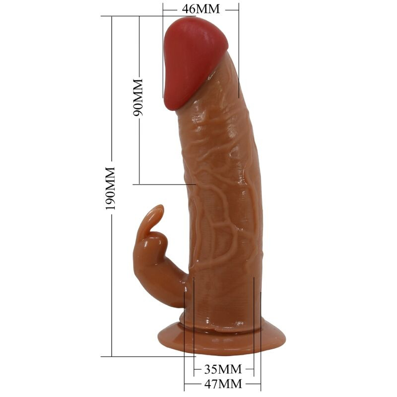 Pretty love - marion harness universal briefs with vibration dildo 19 cm brown 5