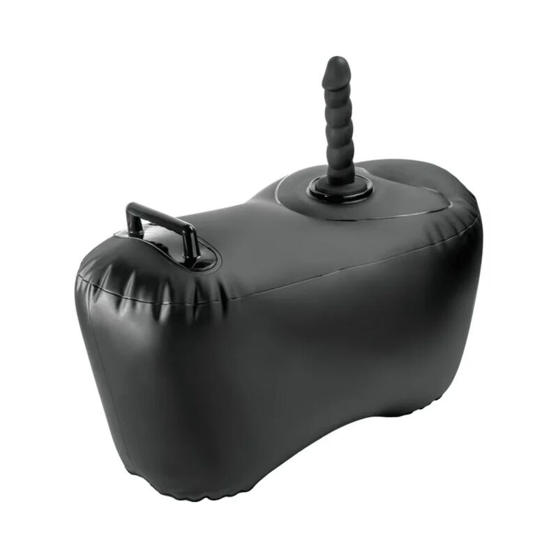 Fetish fantasy series - body dock inflatable love seat with dildo 69.2 cm black