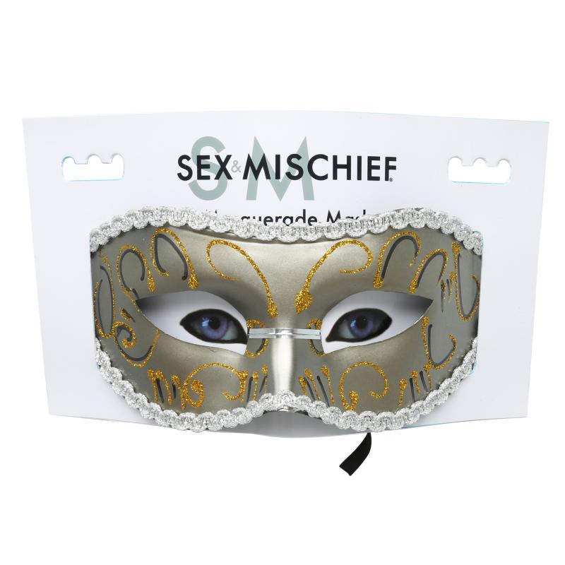 Sportsheets - Sex & Mischief Grey Masquerade Mask