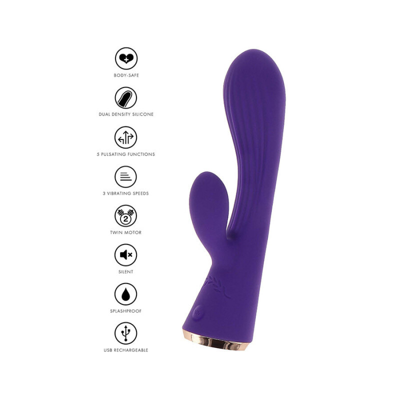 Toyjoy - ivy iris purple rabbit vibrator 4