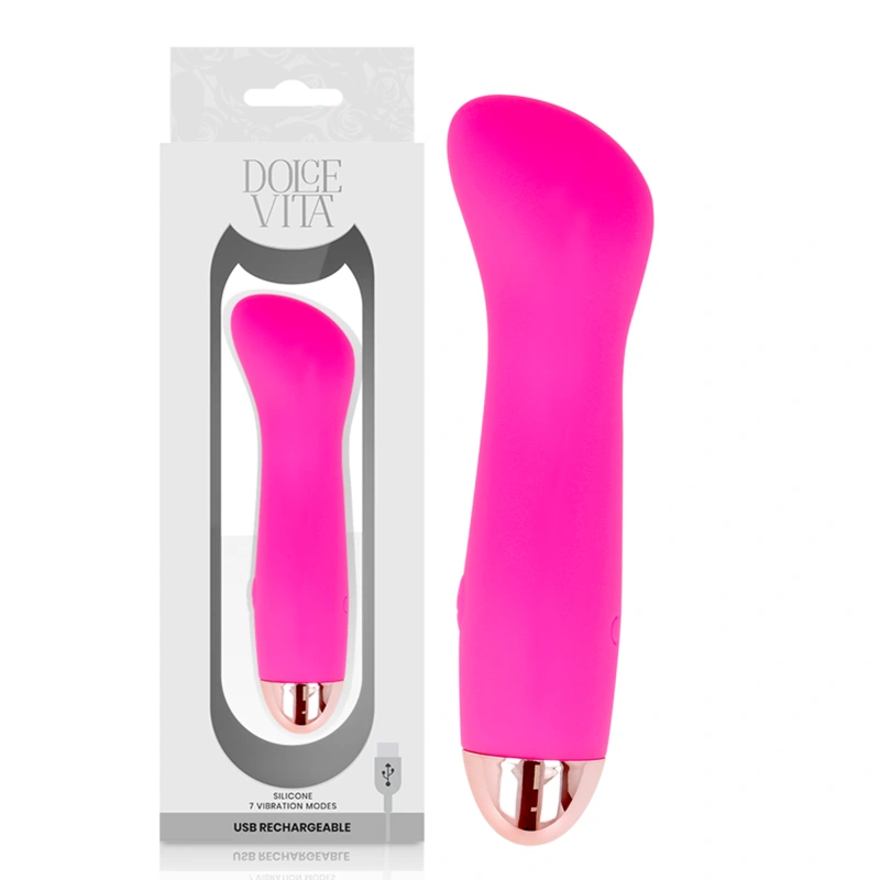 Dolce vita - rechargeable vibrator one pink 7 speed