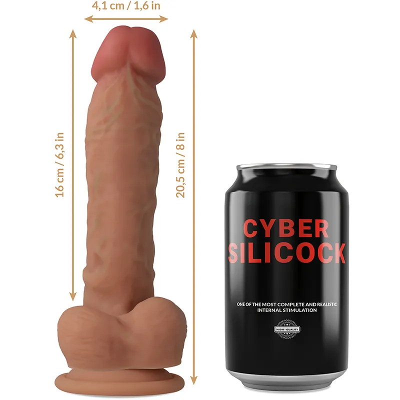Cyber Silicock Strap-On Magnus With 3 Rings Free - Pripínací Penis