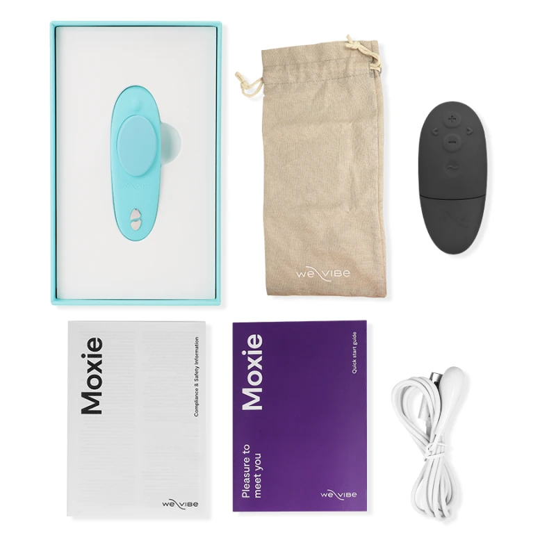 We-Vibe - Moxie + Clitoral Vibrator Aqua 5