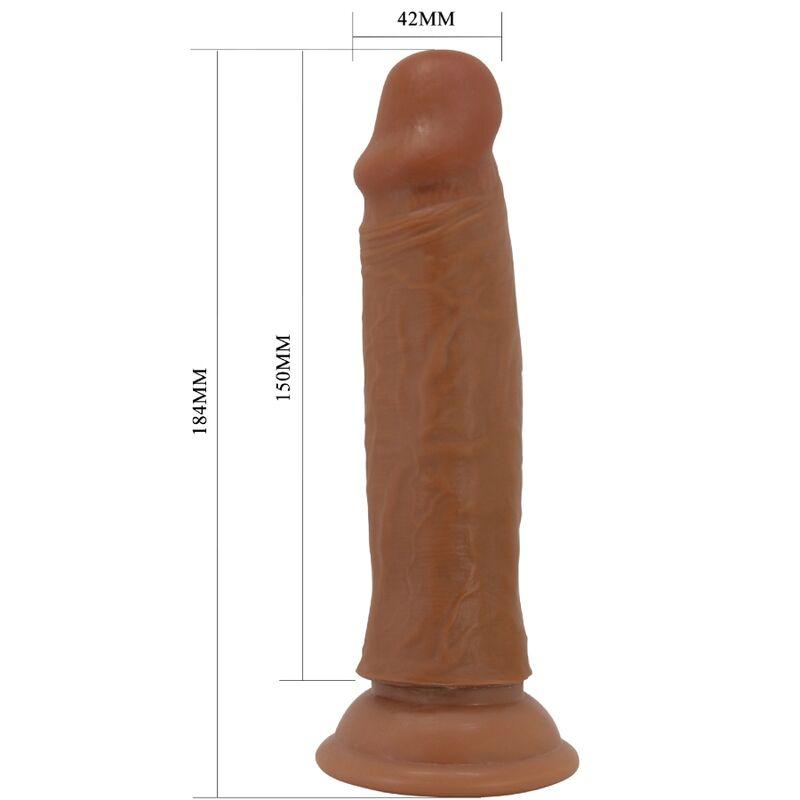 Pretty love - quentin realistic dildo 18 cm brown 4