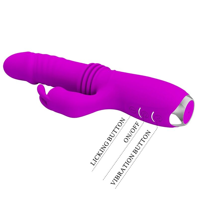Pretty love - dorothy purple rechargeable rabbit vibrator 9