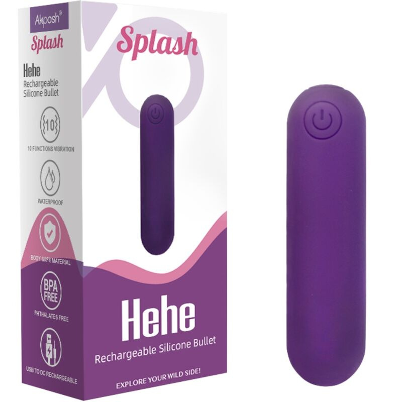 Armony - splash hehe vibrator bullet silicone 10 vibrations 65 x 15 cm purple 5