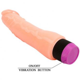Realistic And Flexible Vibrator Flesh 24 Cm