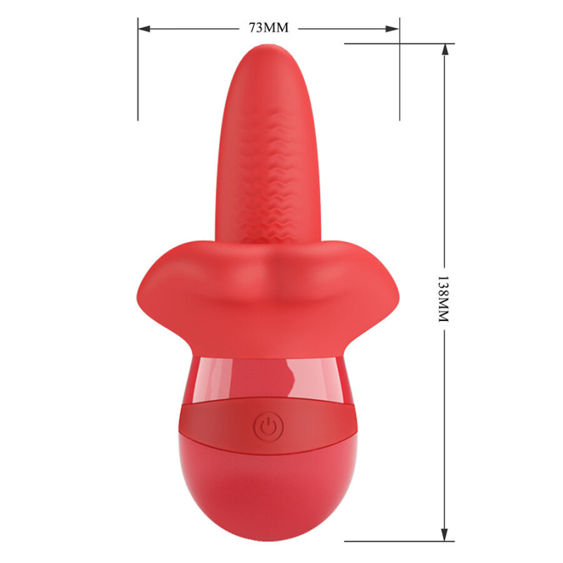 Pretty love - obelia masturbator tongue vibrator with orbital motion 8
