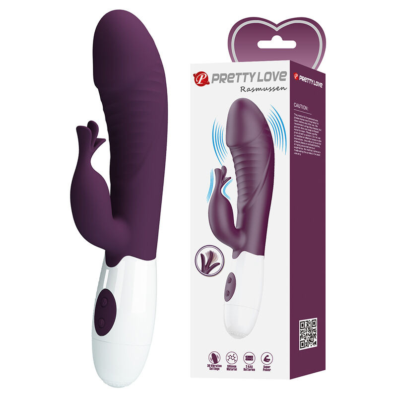 Pretty love - rogue muse 30 function rabbit vibrator purple 6