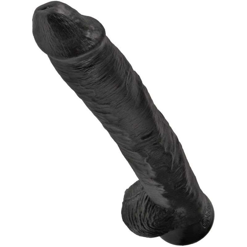 King cock - realistic penis with balls 30.5 cm black 2
