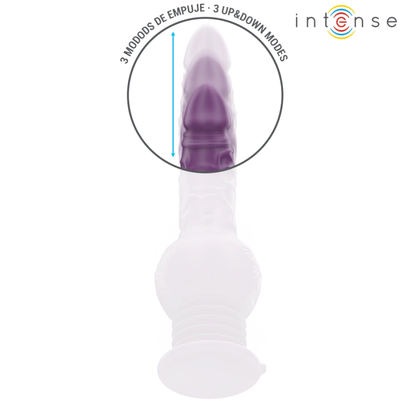 Intense - tatum multifunction vibrator with up and down vibration 24 cm purple 3