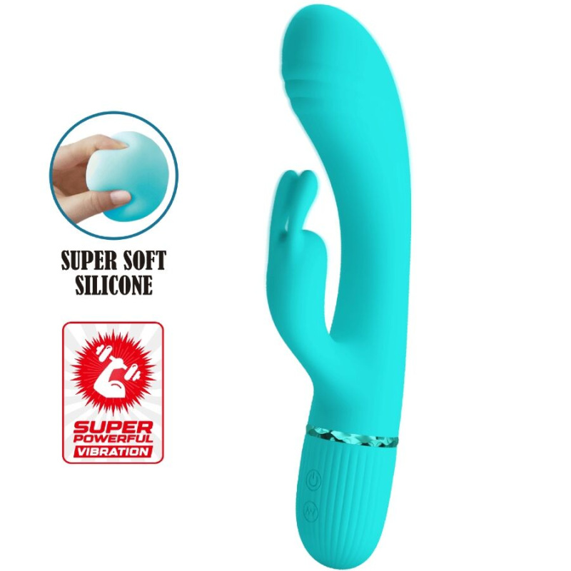 Pretty love - scocco vibrator rabbit turquoise