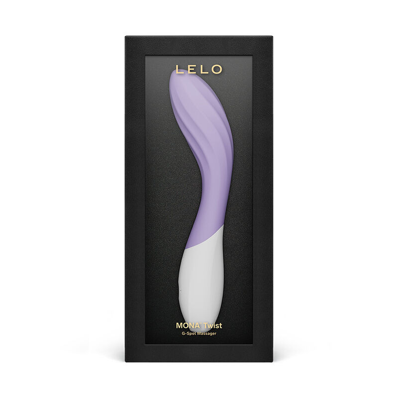 Lelo - mona twist rechargeable app-controlled g-spot vibrator lavender 3