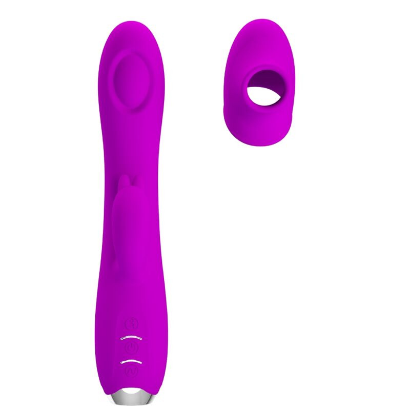 Pretty love - regina rechargeable vibrator-suction gel purple 5