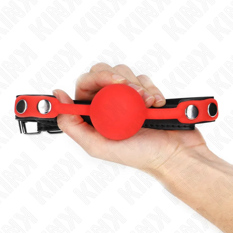 Kink - Red Silicone Ball 4 Cm Gag 60 X 2 Cm 3