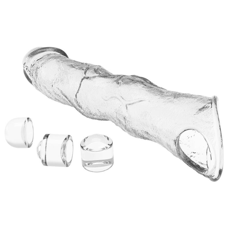 Pretty love - adjustable penis extension sleeve 28 cm Ø 4.5 cm transparent 7