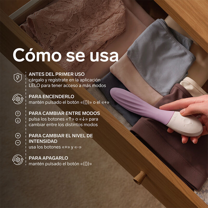Lelo - mona twist rechargeable app-controlled g-spot vibrator lavender 6