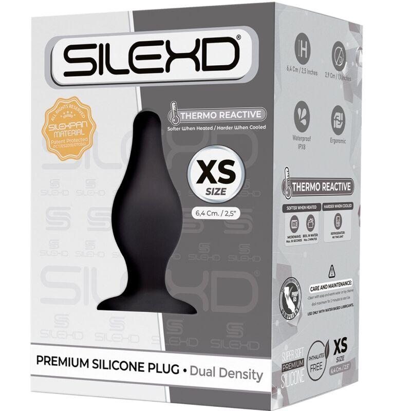 Silexd - Model 2 Anal Plug Premium Silexpan Silicone Premium Thermoreactive Size Xs